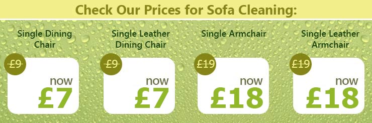 Upholstery and Leather Fabrics Cleaning Prices in W9
